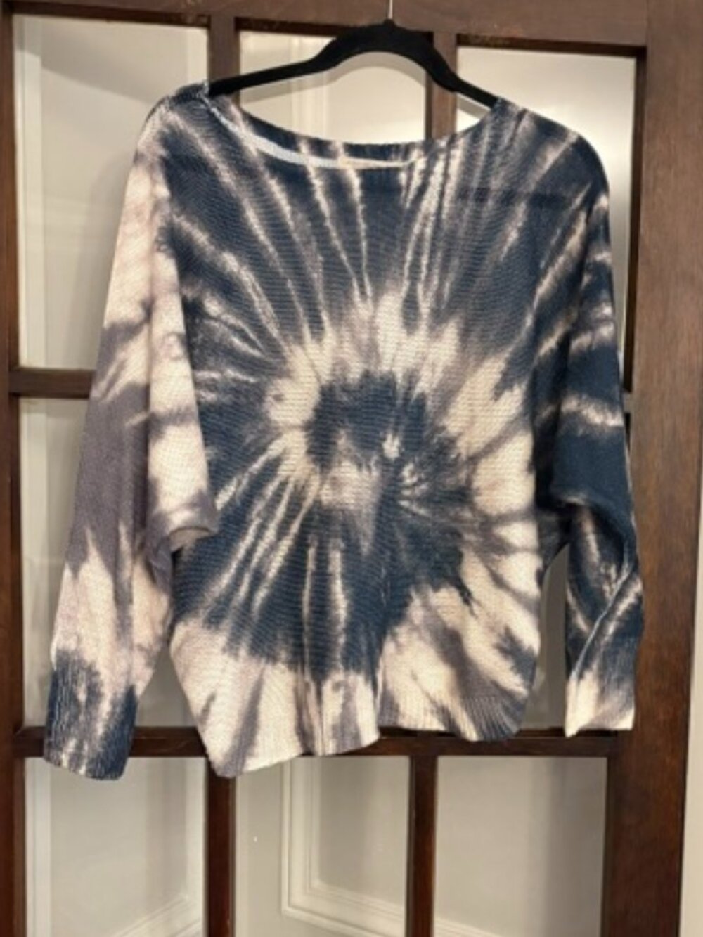 Anna Melani Blue Tie Dye Sweater, Size Small